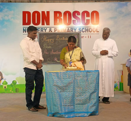 13.10.2025 - Birthday Celebration of our Headmistress Mrs. Ansilam Roslin